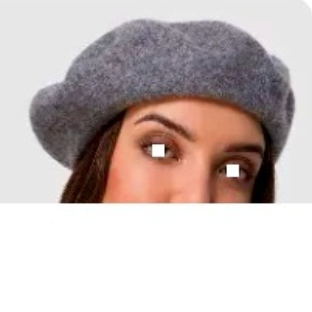 BNWT TONAK  Czechoslovakia made 100% wool beret in grey (OS)